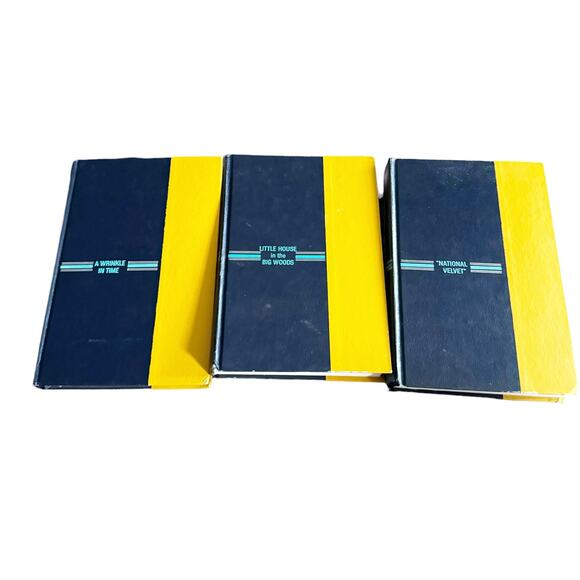 Lot 3 Vintage Classic Books Decor Shelfie Coffee Table Decorating VTG Styling - Picture 5 of 13